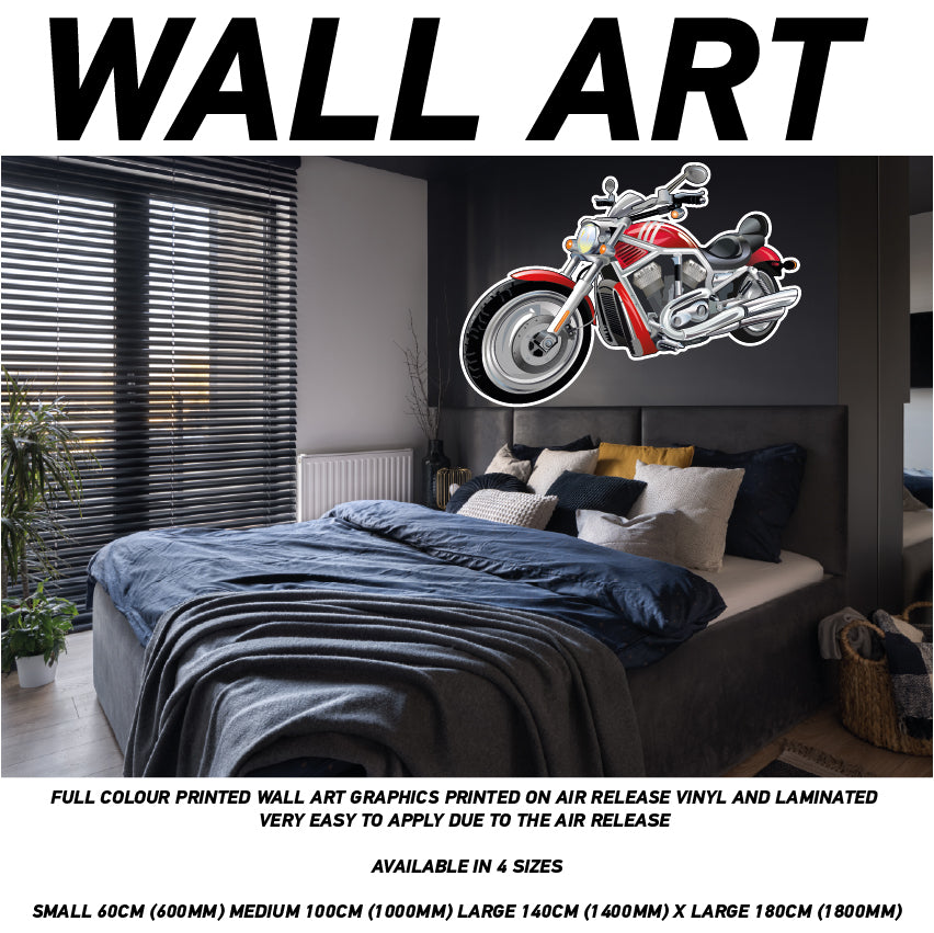MCW01-20 3D Motorbike Mural Sticker Poster Various Designs Available