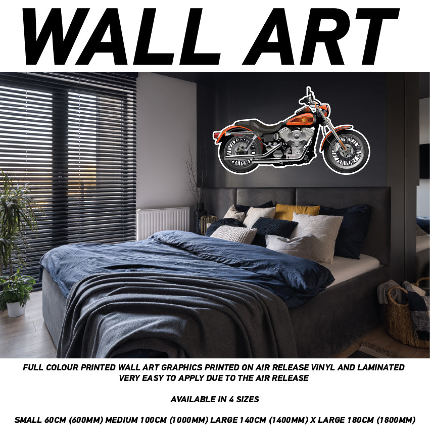 MCW01-20 3D Motorbike Mural Sticker Poster Various Designs Available