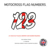 MFN02 3 x England Flag Race Number Vinyl Stickers Motorbike Motorcross Quad