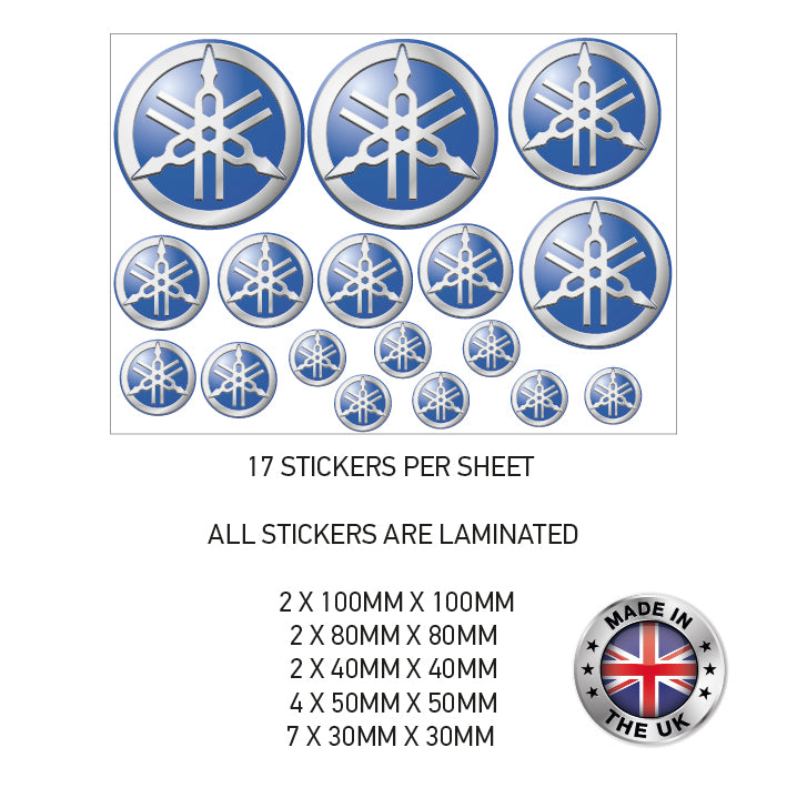 MHS05 Yamaham Motorcycle Helmet Sticker Graphic Decal Laminated Motorbike Bike