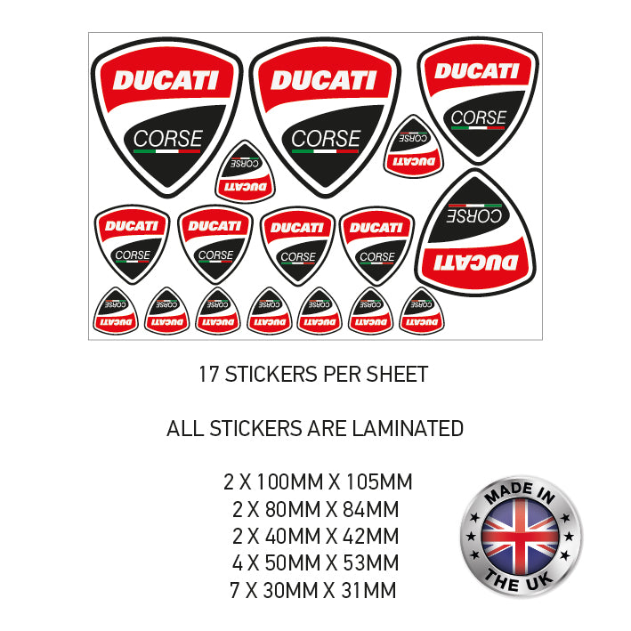 MHS01-21 Motorcycle Helmet Kits Stickers Various Designs Available