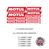 MHS11- MHS20 Motorcycle Helmet Kit 11 Sticker Graphic Decal Laminated Motorbike Bike Various Designs Available