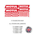 MHS11 Motul Motorcycle Helmet Sticker Graphic Decal Laminated Motorbike Bike