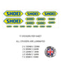 MHS11- MHS20 Motorcycle Helmet Kit 11 Sticker Graphic Decal Laminated Motorbike Bike Various Designs Available