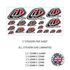 MHS11- MHS20 Motorcycle Helmet Kit 11 Sticker Graphic Decal Laminated Motorbike Bike Various Designs Available