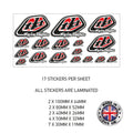 MHS17 Troy Lee Designs Motorcycle Helmet Sticker Graphic Decal Laminated Motorbike Bike