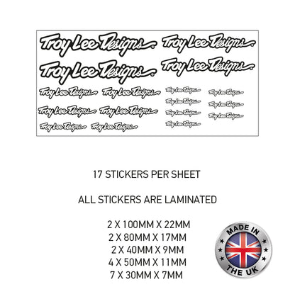 MHS11- MHS20 Motorcycle Helmet Kit 11 Sticker Graphic Decal Laminated Motorbike Bike Various Designs Available