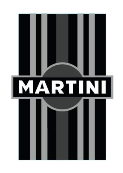 MONORBS02 Martini Racing Style Mono Bonnet Stripe For Porsche