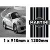 MONORBS02 Martini Racing Style Mono Bonnet Stripe For Porsche