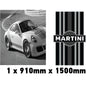 MONORBS03 Martini Racing Style Mono Bonnet Stripe For Porsche