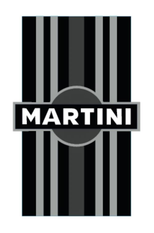 MONORBS04 Martini Racing Style Mono Bonnet Stripe For Porsche