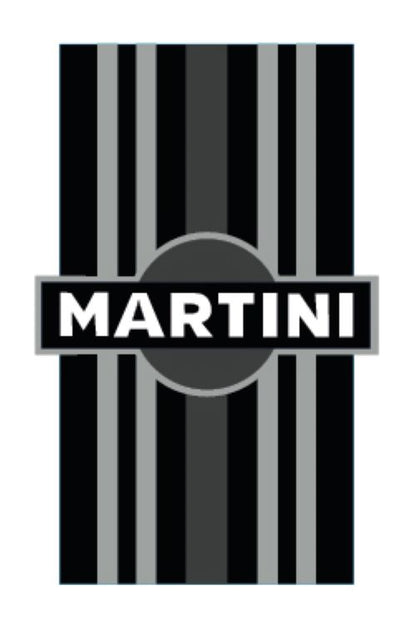 MONORBS04 Martini Racing Style Mono Bonnet Stripe For Porsche