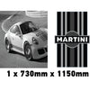 MONORBS04 Martini Racing Style Mono Bonnet Stripe For Porsche
