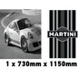 MONORBS04 Martini Racing Style Mono Bonnet Stripe For Porsche