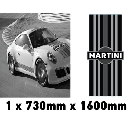 MONORBS05 Martini Racing Style Mono Bonnet Stripe For Porsche