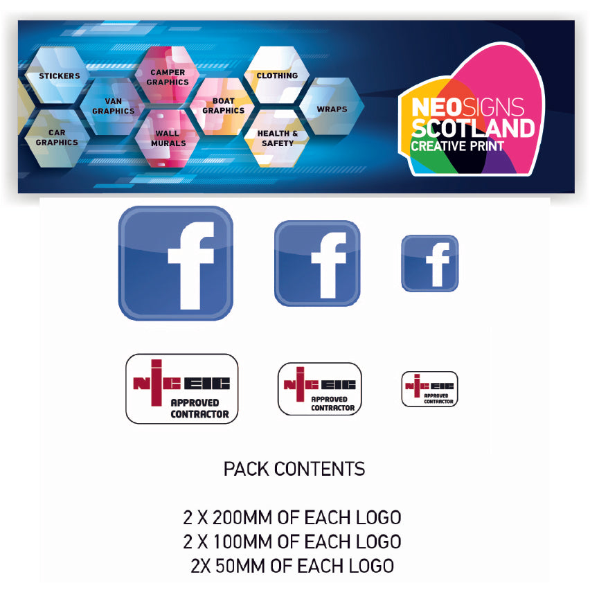 MP10-MP18 Social Media Pack Graphics Kit Sign Writing Vehicle lettering Livery