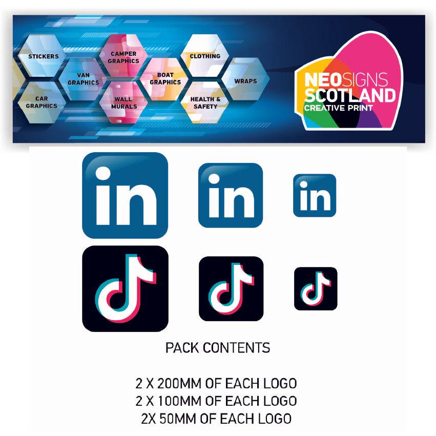MP10-MP18 Social Media Pack Graphics Kit Sign Writing Vehicle lettering Livery