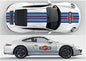 MPS01 Martini Racing Style Black Stripes Kit For Porsche