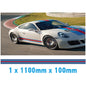 MR1.1/100x1 Martini Racing 1100mm x 100mm Bonnet stripe for Porsche