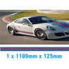 MR1.1/125x1 Martini Racing 1100mm x 125mm Bonnet stripe for Porsche