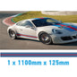MR1.1/125x1 Martini Racing 1100mm x 125mm Bonnet stripe for Porsche