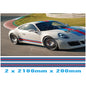 MR2.1/200x2 Martini Racing 2x2100mm x 200mm stripes for Porsche