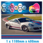 MR1.1/400x1 Martini Racing 1100mm x 400mm Bonnet stripe for Porsche