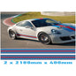 MR2.1/400x2 Martini Racing 2x2100mm x 400mm stripes for Porsche
