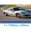 MR1.1/400x1 Martini Racing 1100mm x 400mm Bonnet stripe for Porsche