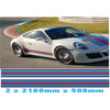 MR2.1/500x2 Martini Racing 2x2100mm x 500mm stripes for Porsche