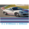 MR2.1/600x2 Martini Racing 2x2100mm x 600mm stripes for Porsche