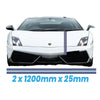 MRPIN25 Martini Racing Pin Stripes 1200mm x 25mm Long for Porsche