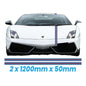 MRPIN50 Martini Racing Pin Stripes 1.2m 1200mm x 50mm Long for Porsche