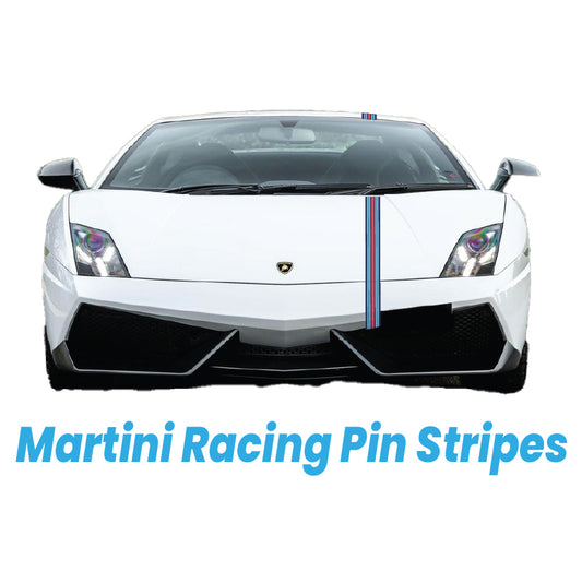 MRPIN Martini Racing Pin Stripes 1200mm Long for Porsche various sizes available