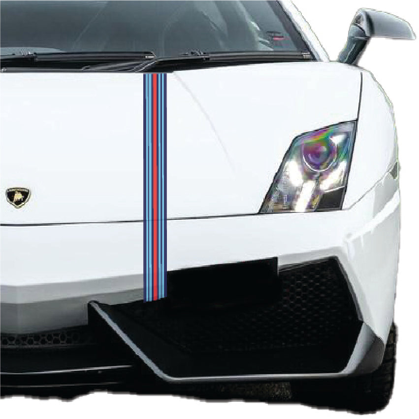 Martini Racing Tri-Colour Pin Stripes