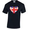 British Heart Mens Cotton T-Shirt 5 sizes 3 Colours Available Printed MT04