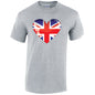 British Heart Mens Cotton T-Shirt 5 sizes 3 Colours Available Printed MT04