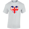 British Heart Mens Cotton T-Shirt 5 sizes 3 Colours Available Printed MT04