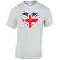 British Heart Mens Cotton T-Shirt 5 sizes 3 Colours Available Printed MT04