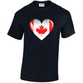 T05 Canada Heart Unisex Cotton T-Shirts Various Sizes & Colours Available