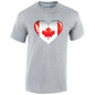 Canada Heart Mens Cotton T-Shirt 5 sizes 3 Colours Available Printed MT05