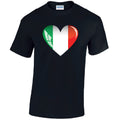 T09 Italian Heart Unisex Cotton T-Shirts Various Sizes & Colours Available