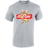 Meow Cat Mens Cotton T-Shirt 5 sizes 3 Colours Available Printed MT10