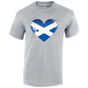 Scotland Heart Mens Cotton T-Shirt 5 sizes 3 Colours Available Printed MT13
