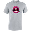 Cherry Lips Mens Cotton T-Shirt 5 sizes 3 Colours Available Printed MT16