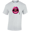 Cherry Lips Mens Cotton T-Shirt 5 sizes 3 Colours Available Printed MT16