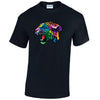 Leopard Animal Mens Cotton T-Shirt Available in Black Grey and White MT17