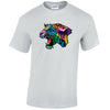 Leopard Animal Mens Cotton T-Shirt Available in Black Grey and White MT17