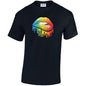 Rainbow Lips Mens Cotton T-Shirt 5 sizes 3 Colours Available Printed MT21