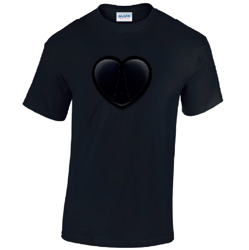 T22 Black Heart Unisex Cotton T-Shirts Various Sizes & Colours Available